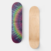Groene Stripe Tie Dye Skateboard (Voorkant)