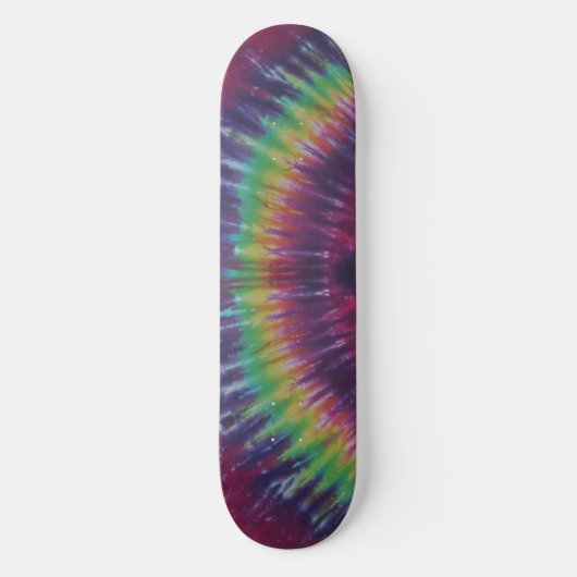 Groene Stripe Tie Dye Skateboard (Voorkant)