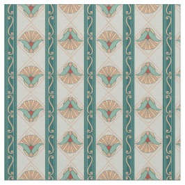 Groene stripe uit de jaren 1920 stof