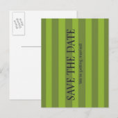 Groene stripes aankondigingskaart (Voorkant / Achterkant)