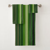 Groene stripes bad handdoek (Insitu)