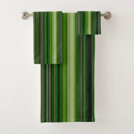 Groene stripes bad handdoek