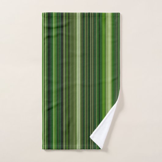 Groene stripes bad handdoek (Handdoek)