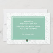 Groene Stripes Beach Wishes Beach Huts Holiday Feestdagenkaart (Achterkant)