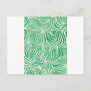 Groene stripes briefkaart