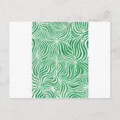 Groene stripes briefkaart (Voorkant)
