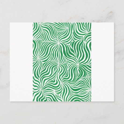 Groene stripes briefkaart (Voorkant)