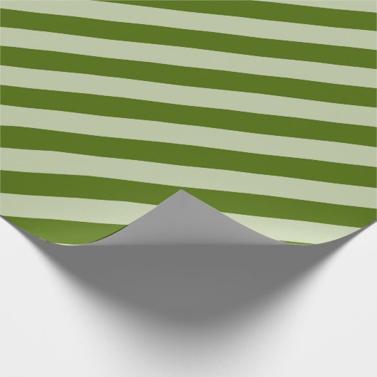 Groene stripes cadeaupapier (Hoek)