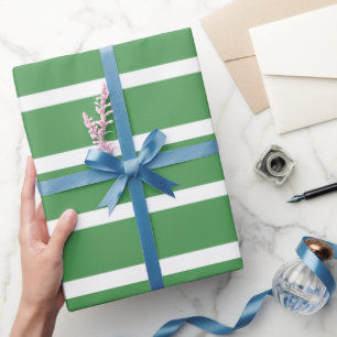 Groene stripes cadeaupapier