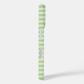 Groene stripes Case-Mate iPhone case (Achterkant / Rechts)