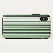 Groene stripes Case-Mate iPhone case (Achterkant (horizontaal))