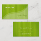 Groene stripes | Classy Elegant Professional Visitekaartje (Voorkant / Achterkant)