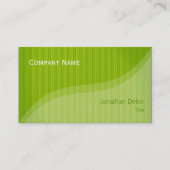 Groene stripes | Classy Elegant Professional Visitekaartje (Voorkant)