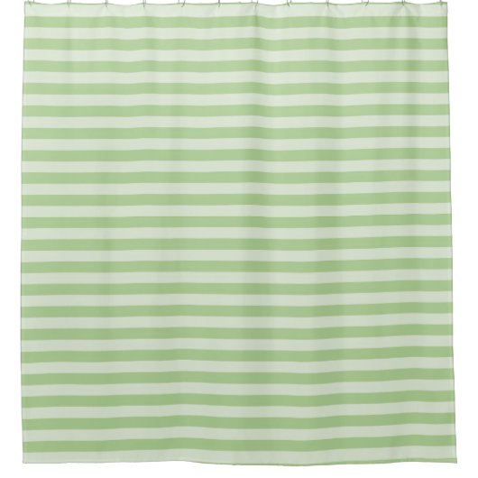 Groene stripes douchegordijn (Voorkant)