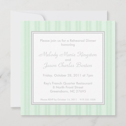 Groene stripes en Eenvoudigheidspleetuitvindingen Kaart (Voorkant)