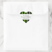 Groene stripes, glitter Stripes, lijnen, hernieuwi Hart Sticker (Tas)