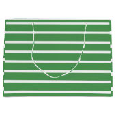 Groene stripes groot cadeauzakje (Voorkant)