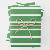 Groene stripes inpakpapier vel (In situ)