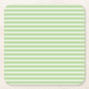 Groene stripes kartonnen onderzetters