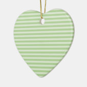 Groene stripes keramisch ornament (Links)