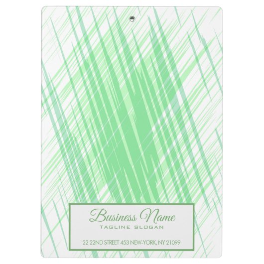 Groene stripes klembord (Achterkant)