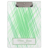 Groene stripes klembord (Voorkant)