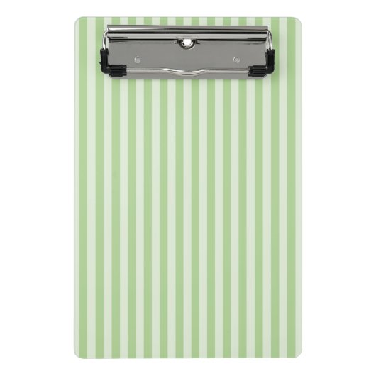 Groene stripes mini klembord (Voorkant)