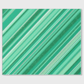 Groene Stripes Patroon Cadeaupapier (Vlak)