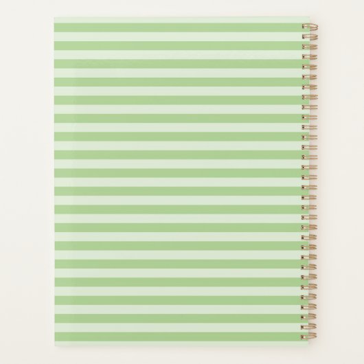 Groene stripes planner (Achterkant)