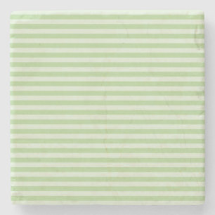Groene stripes stenen onderzetter