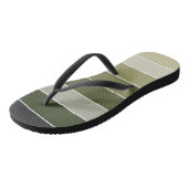 Groene stripes teenslippers (Schuin)