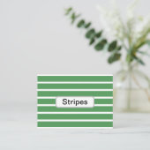 Groene stripes visitekaartje