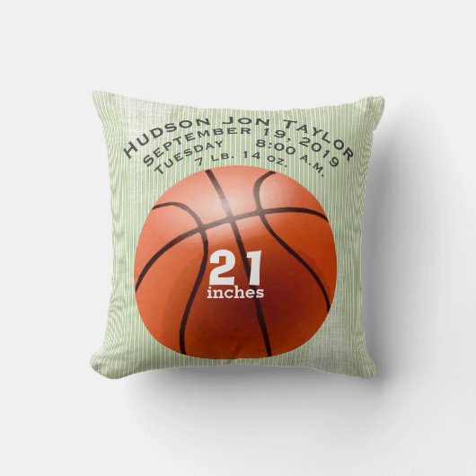 Groene strippaarbalkraan kussen (Voorkant)