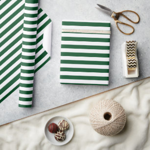 Groene strippes-omslagpapier cadeaupapier