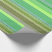 Groene strippes — Verpakkingspapier Cadeaupapier (Hoek)