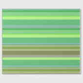 Groene strippes — Verpakkingspapier Cadeaupapier (Vlak)