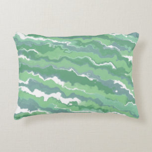 Groene strips accent kussen