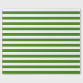 Groene strips op aangepaste kleur cadeaupapier (Vlak)