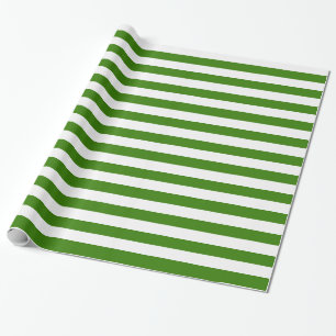 Groene strips op aangepaste kleur cadeaupapier