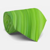 Groene strips stropdas (Opgerold)