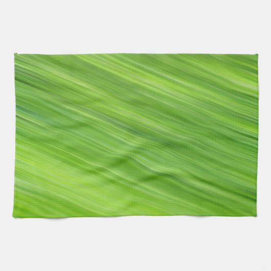 Groene strips theedoek (Horizontaal)