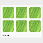 Groene strips vierkante sticker (Vel)
