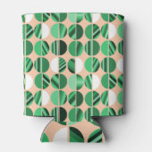 Groene stripte ovale halven blikjeskoeler (Achterkant)