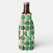 Groene stripte ovale halven flesjeskoeler (Fles Voorkant)