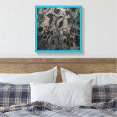 GROENE STROMEN CANVAS AFDRUK (Insitu (Slaapkamer))