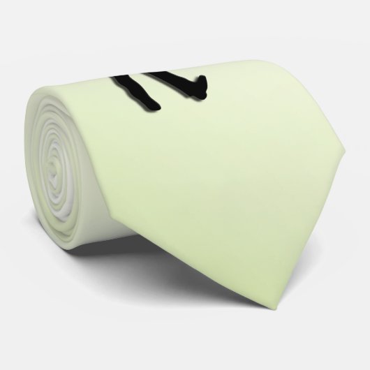 Groene Stropdas voor gitaarspeler (Opgerold)