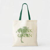 Groene structuurtas tote bag (Voorkant)