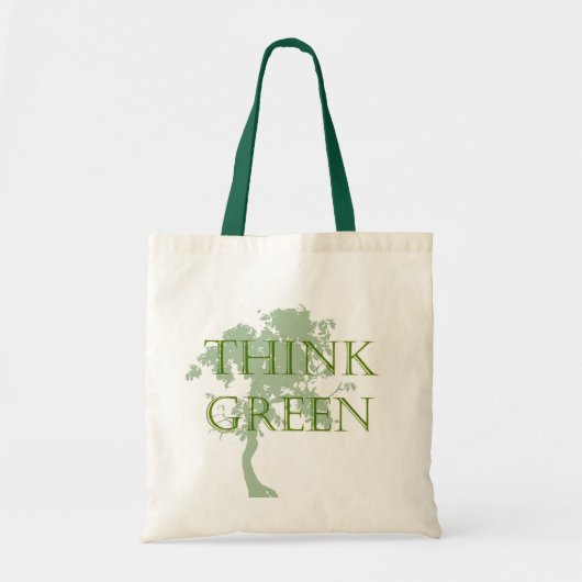 Groene structuurtas tote bag (Voorkant)