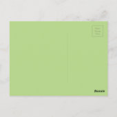 Groene struik briefkaart (Achterkant)