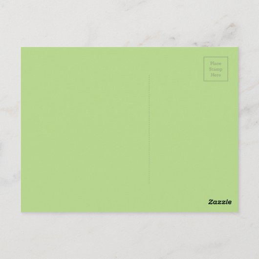 Groene struik briefkaart (Achterkant)